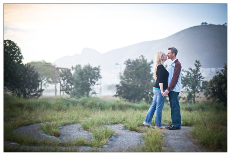 Misty morning engagement session, Green Point, Cape Town | Marc & Natalie
