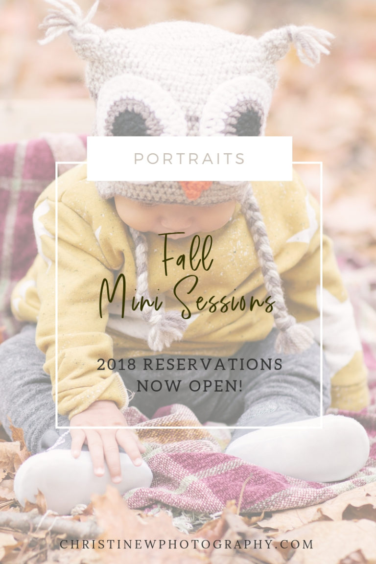 Fall Mini Sessions Burlington | 2018 Reservations Now Open!
